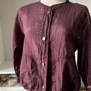 Women's Burgundy Blouse